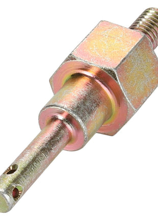 The AGCO | PIN - D28784285, a metallic sensor probe by AGCO, includes a threaded end and a cylindrical body with small openings near the tip for precise measurements.