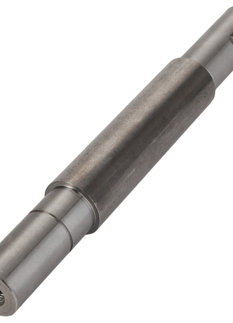 A metallic cylindrical machine part with ridged sections and a threaded end, featuring a small transverse slot near one end, known as the AGCO SHAFT - CG1250208012 from the brand AGCO.