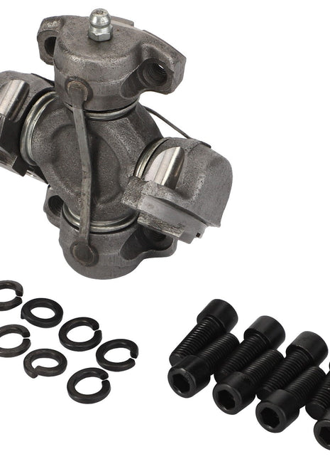 Spider - Acp0524680 by AGCO, a gray universal joint assembly, comes complete with bolts and washers for easy installation.