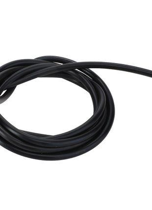 The AGCO | Hose - Acw9096850 is a coiled length of black tubing, loosely arranged in a circular shape with one end extending outward.