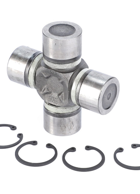 The AGCO Cross Joint - F411301021370, along with four retaining clips, is engineered for prolonged service-life in the transmission of power.