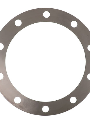The AGCO | SPACER - AG239437 is a durable metallic circular flange designed with eight evenly spaced bolt holes for dependable attachment.
