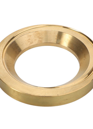 No current product description available for the AGCO Adjusting Washer - Acp0369090, a brass ring-shaped washer with a central hole used in mechanical applications, placed on a white background.