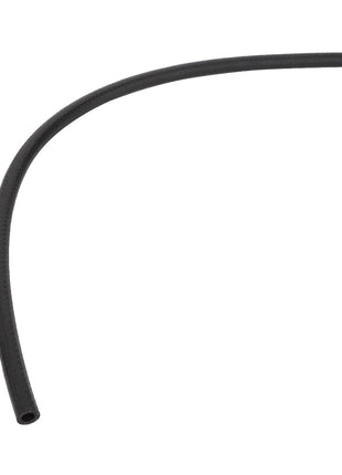 A black flexible rubber tubing, slightly curved, isolated on a white background—perfect for a detailed product listing with optimized SEO keywords. Introducing the AGCO Hose - Acp0669090 by AGCO.