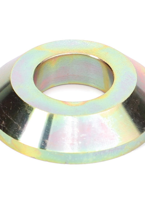 The AGCO | SPACER - D28380003 is a sleek, conical metal collar with a precise circular hole in the center.