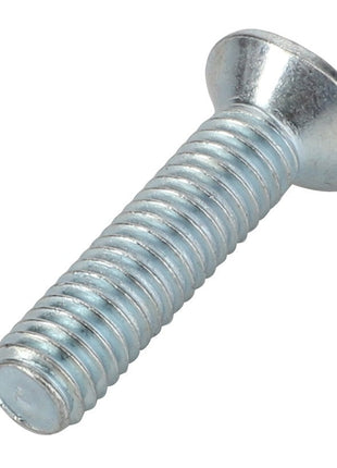 Close-up of the AGCO Countersunk Head Machine Screw - 3009672X1 with a metallic, threaded shaft. No current product description available.