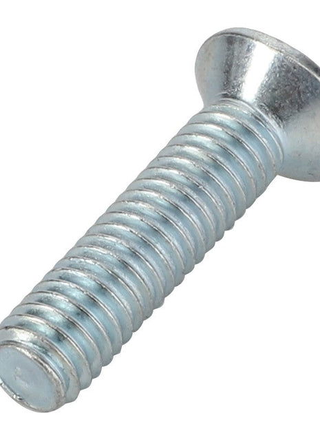 Close-up of the AGCO Countersunk Head Machine Screw - 3009672X1 with a metallic, threaded shaft. No current product description available.