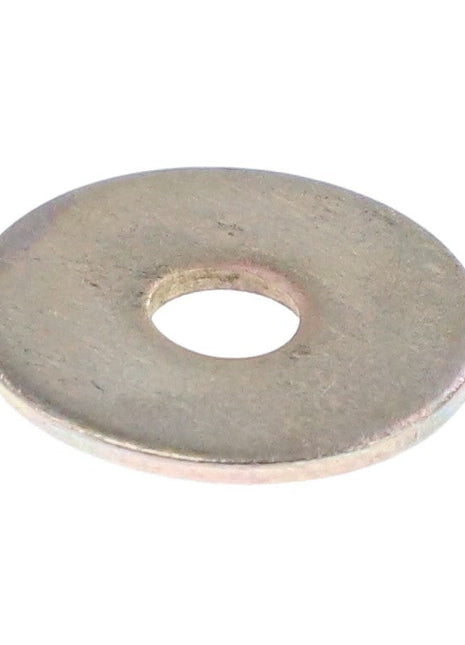 The AGCO | Washer - Acw0352380, a flat, circular metal washer with a central hole, is commonly used in mechanical assemblies.