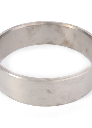 A smooth, circular metal ring with a wide, flat body, designed to function as a plain bearing on a white background. This product is the AGCO Bushing - F718301020010 from AGCO.