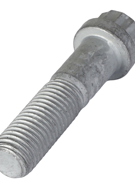Close-up view of an AGCO Screw 12 Points Flange Head - Acw1683320, featuring a metallic, threaded design and a hexagonal head, displayed on a white background. No current product description information is available from AGCO.