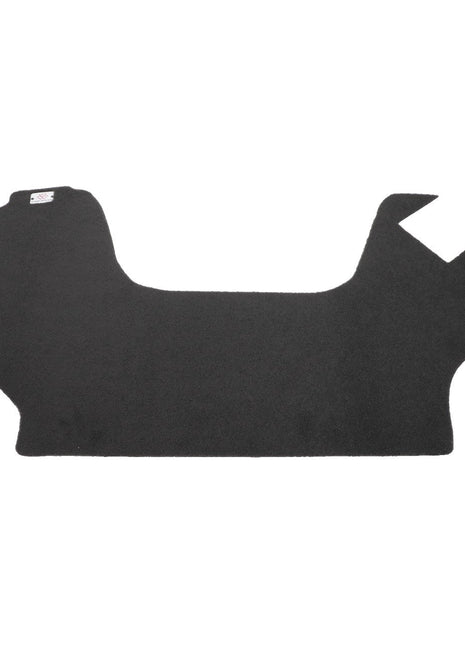 Product Information: The AGCO Floor Mat - Acp0621350 is a black carpet mat with an irregular shape designed to fit the floor of a vehicle.