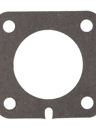 Currently, there is no available product description for the AGCO Gasket - Acp0441940, a square black gasket with a large central circular hole and four smaller holes at the corners.