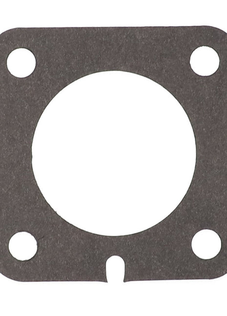 Currently, there is no available product description for the AGCO Gasket - Acp0441940, a square black gasket with a large central circular hole and four smaller holes at the corners.