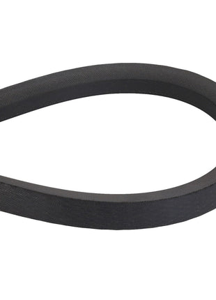 Close-up image of the AGCO BELT - D41954800 in a partial loop shape, showing its textured black rubber surface and curved form. No current product description information available.