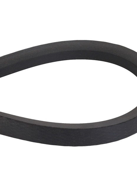 Close-up image of the AGCO BELT - D41954800 in a partial loop shape, showing its textured black rubber surface and curved form. No current product description information available.