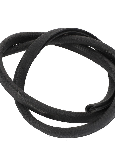 Presenting the AGCO | SEAL SECTION - D28782178, a robust coiled rubber hose with a braided texture in black, ideal for any task.