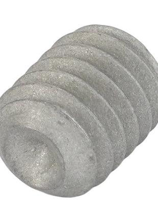 Close-up image of the AGCO Hex Socket Screw - Acp0412800 with spiral threads and a flat end. No current product description available.