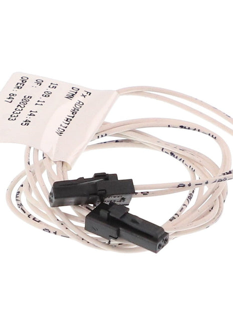 A coiled electronic cable labeled as AGCO | Harness - 4279863M1, featuring two black connectors and a white tag displaying printed information from the AGCO brand, but there are no current keywords available for this product.