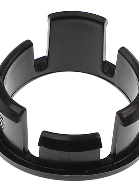 Introducing the AGCO | Edge - Acp0294980 by AGCO: a sleek black plastic ring featuring five evenly spaced, raised tabs around the inner edge. Perfectly engineered to meet your needs.