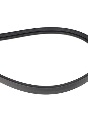 The AGCO Belt - Acw1846360, a black rubber drive belt seamlessly looped into an oval shape, awaits its role in powering machinery.