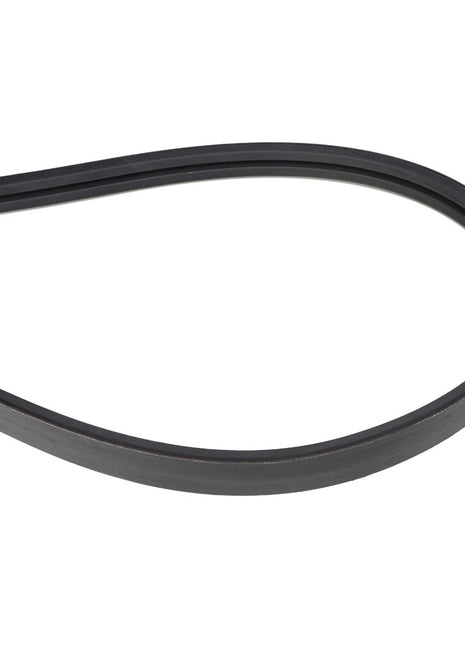 The AGCO Belt - Acw1846360, a black rubber drive belt seamlessly looped into an oval shape, awaits its role in powering machinery.