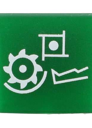 Green button with white icons depicting a gear, a flag with a circle, and a line graph. Product: AGCO | DECAL - D28751659 by AGCO. No current product description information is available.