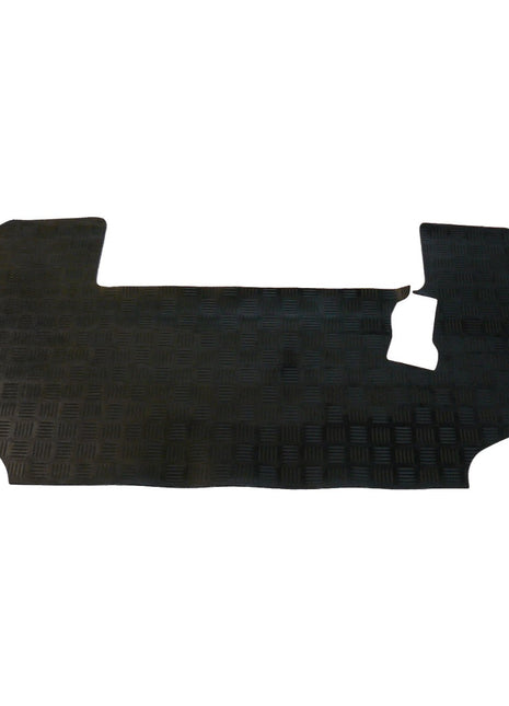 The AGCO | Floor Mat - Acp0610300 by AGCO is a black, rubber car floor mat featuring a textured surface and precision cutouts to seamlessly fit around vehicle components.