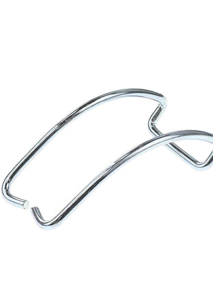 The AGCO | Locking Wire - Acw0926650 by AGCO is a utensil holder made of silver metal wire with a curved design, perfect for organizing kitchen tools or other items. No current product description information is available.