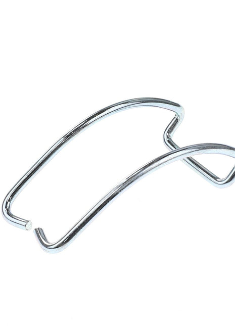 The AGCO | Locking Wire - Acw0926650 by AGCO is a utensil holder made of silver metal wire with a curved design, perfect for organizing kitchen tools or other items. No current product description information is available.