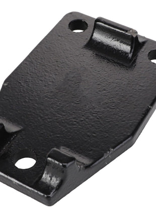 No current product description is available for the AGCO | Coulter - Acp0024090, a black iron bracket featuring four mounting holes and two raised tabs.
