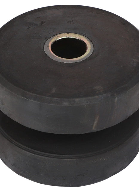 AGCO | BONDED MOUNT - AG130266 is a pair of black rubber cylindrical mounts with a central metal-lined hole, stacked on top of each other. Product Description Not Available for additional details.