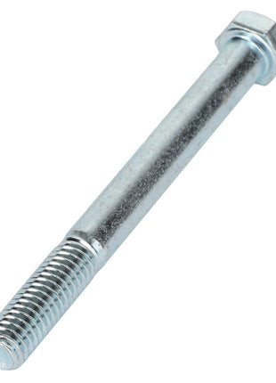 A metallic hex bolt with a partially threaded shaft, used for fastening materials. No current product description information is available for AGCO | BOLT - AG555126 from the brand AGCO.