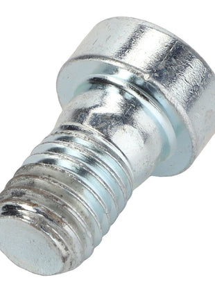 A close-up view of the AGCO Bolt - Acw0633280, featuring a cylindrical head and threaded body, shown on a white background.
