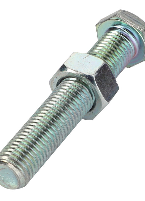 The AGCO SCREW - F835300020630 is a metal bolt featuring a hexagonal head and a threaded shaft. No current product description information is available.