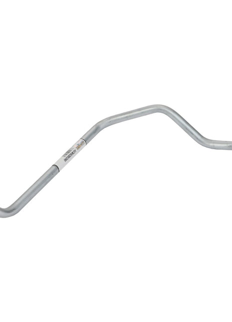 The AGCO Pipe - ACW6206390 is a metal automotive part with threaded connectors on both ends, featuring a bent shape. It is labeled with a barcode and text, but no additional product description information is currently available.