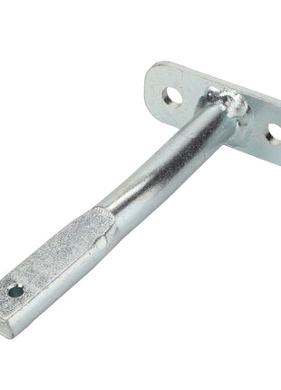 A metal bracket, identified as the AGCO Lever - Acp0671600, designed with a rectangular base featuring two holes and an extending arm that includes a small hole at its end.