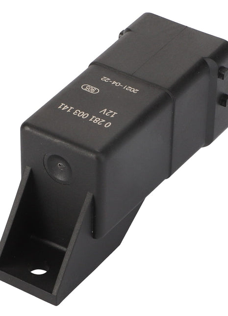 A black rectangular electronic relay with a mounting bracket, labeled "AGCO | Control Unit - Acp0677320", "Brand Name: AGCO", "0 281 003 141" and "12V" on the surface. No current product description available.