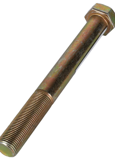 A robust metallic AGCO Hexagonal Head Bolt - Acp0021990 featuring a precisely threaded end.