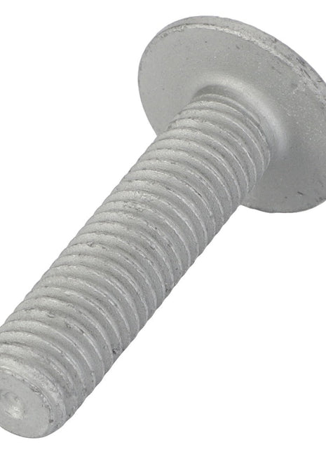 Close-up view of the AGCO Button Head Screw - Acw9226840, featuring a flat, round head and threaded shaft. No current product description information is available for this item.