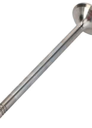 The AGCO Exhaust Valve - F530200410610 is a metal engine valve featuring a straight stem and a rounded head, offering an unparalleled level of precision in its description.