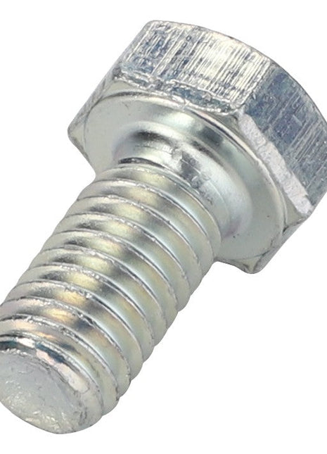 A close-up image of the AGCO Hex Cap Screw - La16043224 with a threaded shank showcases its precision craftsmanship and durability—a testament to AGCO's commitment to quality.