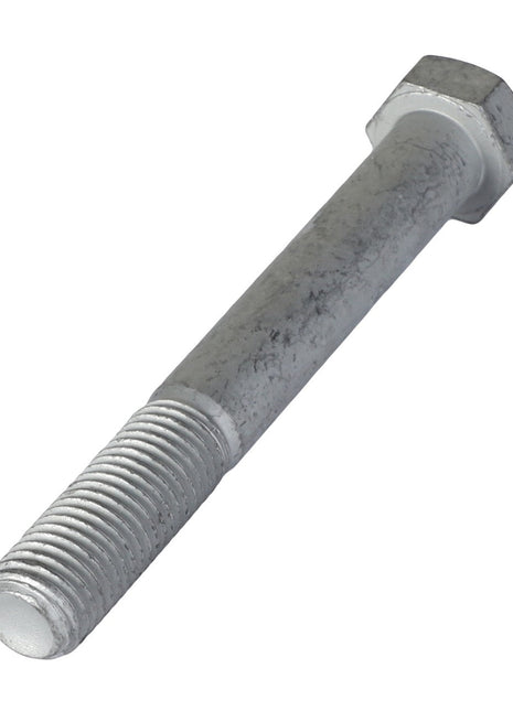A hexagonal bolt by AGCO (model Acw0884580) with a silver finish, featuring a threaded shaft and a hexagonal head, is shown against a plain white background. Please note, no current product description information is available.