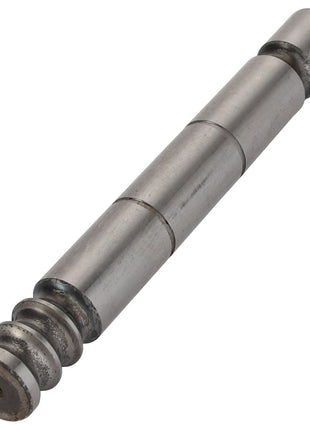 The AGCO | SHAFT - D46143600 is a cylindrical metal shaft featuring multiple segments and a screw-like end. At the moment, no additional product description information is available.