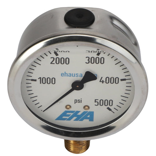 A pressure gauge with a white dial displaying measurements from 0 to 5000 psi and a black needle pointing to 0. The brand name "AGCO" is printed near the bottom, and the product is identified as AGCO | PRESSURE GAUGE - AG331569. No current product description information is available.