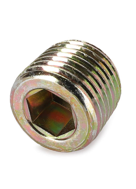 AGCO Plug - La14325001 is a hexagonal socket pipe plug with metallic threading, designed for sealing the ends of piping systems. No current product description available.