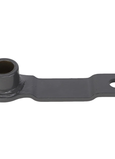 Product Description: Introducing the AGCO Arm - Acw2523800, a high-quality metal lever arm designed by AGCO. This component features one end specifically crafted for bolt attachment, while the other end includes a cylindrical bushing. Further product details are currently unavailable.