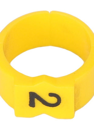 A yellow plastic ring with the number "2" printed in black on its surface, identified as AGCO | SLEEVE - AL5103014. Currently, no product description information is available.