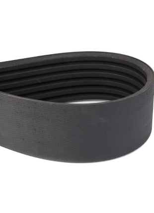 Image of the AGCO | BELT - D41990064, a black, ribbed serpentine belt commonly used in automotive engines for driving multiple peripheral devices. No current product description information is available.