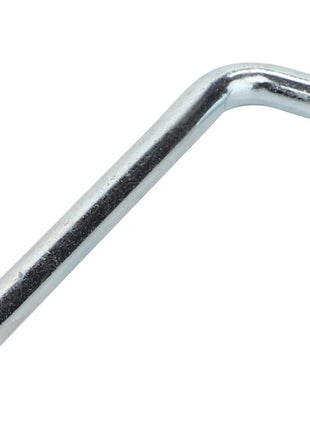 An L-shaped metal hex key (allen wrench) with a gleaming, shiny finish from AGCO, specifically the Pin - La322017150 model.