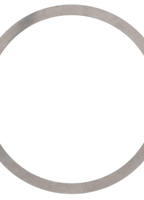 The AGCO DISC - F718301020150 features a sleek, flat metallic ring with a smooth, circular shape and thin profile, beautifully set against a pristine white background.